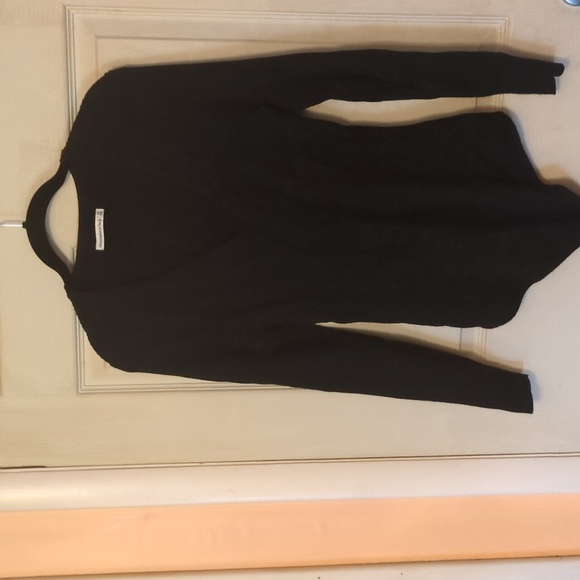 Abercrombie & Fitch XL Deep V Black Sweater Bodysuit - Stretchy - Picture 2 of 8